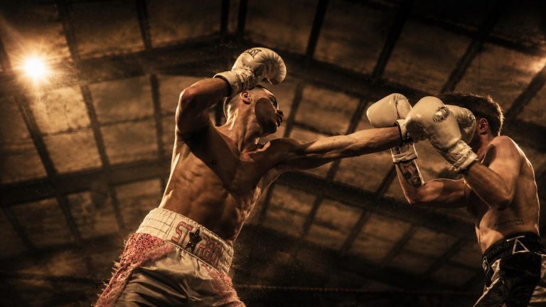 Rio “Starboy” McDonald on the attack against his opponent at Rumble in Ruchaize 5